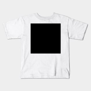 Classic Black Solid Color Block Kids T-Shirt